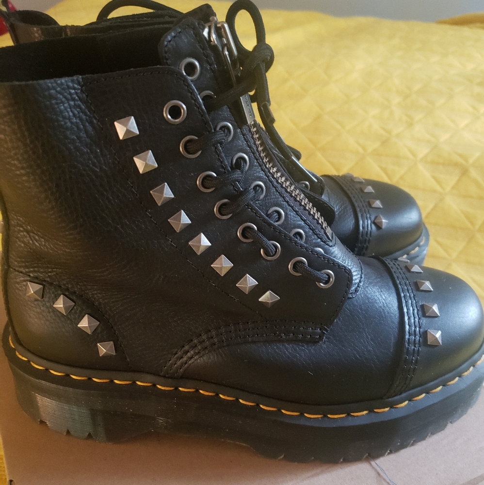 Doc Martens. Sinclair studded platform boots